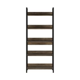 Adore Mobilya Profile Retro Ceviz 73x172x35 cm 5 Raflı Kitaplık