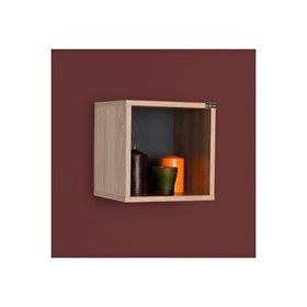Adore Mobilya Rainbow Sonoma 33 x 33 x 19 cm Genç Odası Duvar Rafı