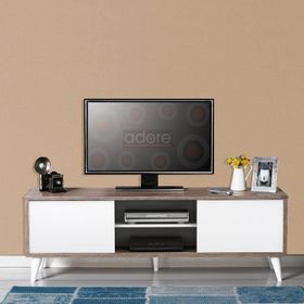 Adore Mobilya Retro Slide Latte Soft Beyaz TV Sehpası