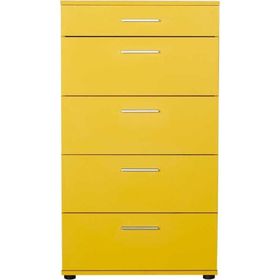 Adore Mobilya SFN-550-HH-1 Trendline Sarı 5 Çekmeceli Şifonyer