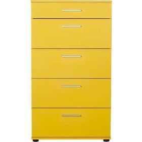 Adore Mobilya SFN-550-HH-1 Trendline Sarı 5 Çekmeceli Şifonyer