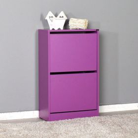 Adore Mobilya SHC-320-MR-1 Mor Flat Duo İki Katlı Ayakkabılık
