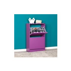 Adore Mobilya SHC-320-MR-1 Mor Flat Duo İki Katlı Ayakkabılık