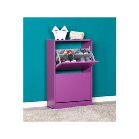 Adore Mobilya SHC-320-MR-1 Mor Flat Duo İki Katlı Ayakkabılık
