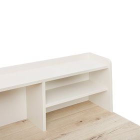Adore Mobilya Tower Ceviz Krem 115.5x55x106 cm Raflı Çalışma Masası