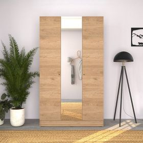Adore Mobilya Trendline 3 Kapaklı Aynalı Florida Meşe Gardırop