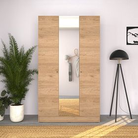 Adore Mobilya Trendline Florida Meşe 120x207x53 cm 3 Kapaklı Aynalı Gardrop