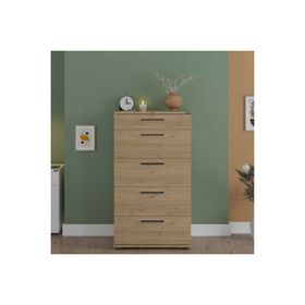 Adore Mobilya Trendline Florida Meşe 60x108x44 cm 5 Çekmeceli Şifonyer