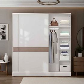 Adore Mobilya Vizon Zebra 207x223x60 cm Milano Sürgülü Gardırop