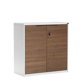 Adore Newyork Kahve 76x75x34 cm 2 Raflı Kilitli Kapaklı Kitaplık