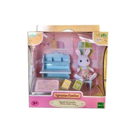 Adore Oyuncak ESE5679 Sylvanian Families Kar Tavşan Kız ve Çalışma Masası