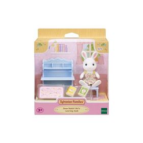 Adore Oyuncak ESE5679 Sylvanian Families Kar Tavşan Kız ve Çalışma Masası
