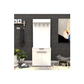 Adore Porto 2 Kapaklı Çekmeceli 73X187X36 CM Portmanto ve Ayakkabılık