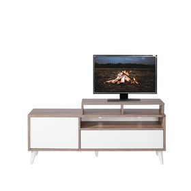 Adore Retro Wide Beyaz TV Sehpası