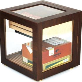 Adorini Cube Walnut Humidor Puro Kutusu