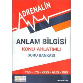 Adrenalin Anlam Bilgisi Konu Anlatımlı Soru Bankası