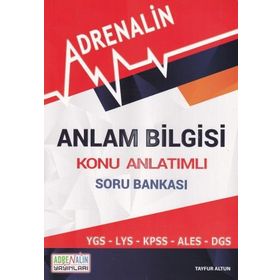 Adrenalin Anlam Bilgisi Konu Anlatımlı Soru Bankası