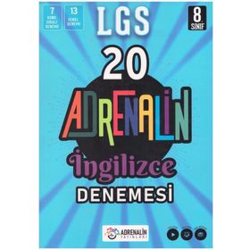 Adrenalin Yayınları 8.Sınıf İngilizce 20'li Branş Denemesi Soru Bankası