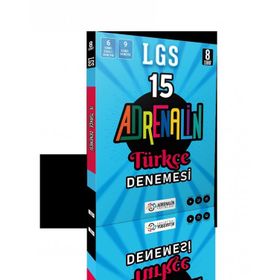 Adrenalin Yayınları - LGS Türkçe 15 Deneme