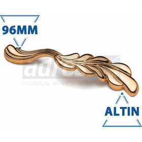 Adresline 4'lü 96 mm Altın Zeytindalı Kulp