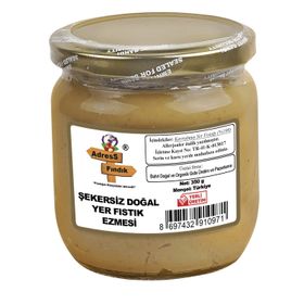 Adress 350 gr Fındık Şekersiz Doğal Yer Fıstığı Ezmesi