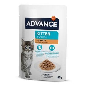 Advance Cat Kitten Chicken Pouch 85 gr Yaş Mama