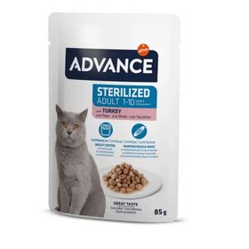 Advance Cat Sterilized Hindili Pouch Kısırlaştırılmış 85 gr Kedi Yaş Maması