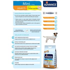 Advance Puppy Mini Tavuklu 3 kg Küçük Irk Yavru Köpek Maması