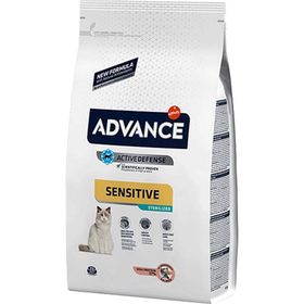 Advance Sensitive Sterilised Somonlu Kısırlaştırılmış Yetişkin 1 kg Açık Kuru Kedi Maması