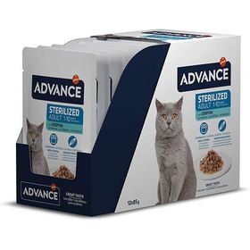 Advance Sterilised Codfish Morina Balıklı Kısırlaştırılmış 12x85 gr Kedi Yaş Maması