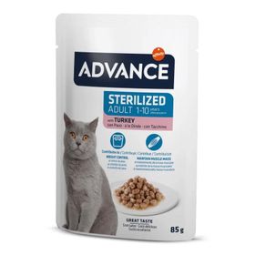 Advance Sterilised Hindi Etli Kısırlaştırılmış 85 gr Yetişkin Kedi Yaş Mama