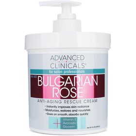 Advanced Clinicals Bulgarian Rose 454 gr Anti Aging Rescue Krem