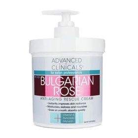 Advanced Clinicals Bulgarian Rose 454 gr Anti Aging Rescue Krem
