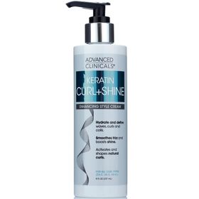Advanced Clinicals Keratin Bukle ve Parlaklık Kazandıran 237 ml Şekillendirici Saç Kremi
