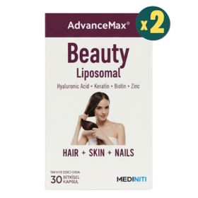 Advancemax Beauty Lipozomal Hair Skin Nails Hyaluronik Asit Keratin 2x30 Kapsül