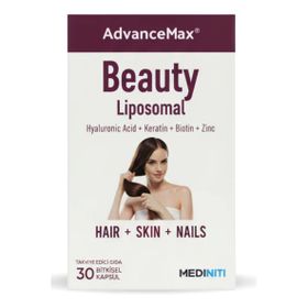 Advancemax Beauty Lipozomal Hair Skin Nails Hyaluronik Asit Keratin 30 Kapsül