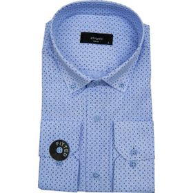 Advante BGL-ST00161 Lacivert Slim Fit Puantiyeli Erkek Gömlek