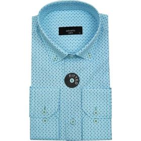 Advante BGL-ST00161 Lacivert Slim Fit Puantiyeli Erkek Gömlek