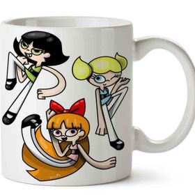 Adventure Powerpuff Cartoon Baskılı Kupa