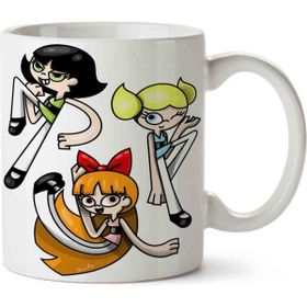 Adventure Powerpuff Cartoon Baskılı Kupa
