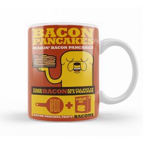 Adventure Time Bacon Pancakes Kupa Porselen Bardak