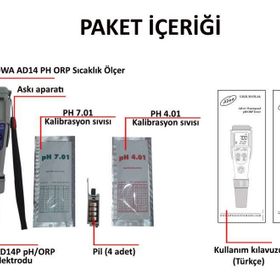 ADWA AD14 PH ORP Sıcaklık Ölçer