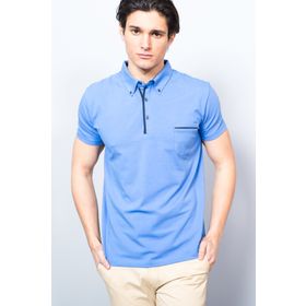 Adze ADZ17YD1EK73214 Lacivert Polo Yaka Erkek T-Shirt
