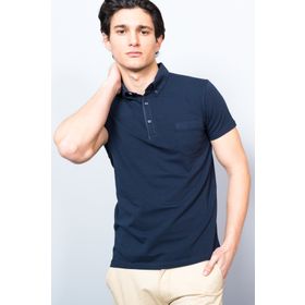 Adze ADZ17YD1EK73214 Lacivert Polo Yaka Erkek T-Shirt