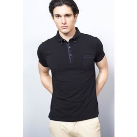Adze ADZ17YD1EK73214 Lacivert Polo Yaka Erkek T-Shirt