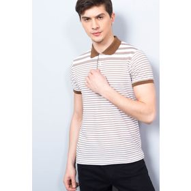 Adze ADZ17YD1EK73620 Hardal Polo Yaka Erkek T-Shirt