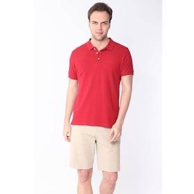 Adze ADZ3586 Kırmızı Polo Yaka Erkek T-Shirt