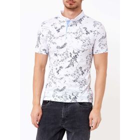 Adze ADZ8605 Beyaz Polo Yaka Erkek T-Shirt