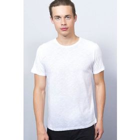 Adze ADZ9280 Beyaz Bisisklet Yaka Erkek T-Shirt