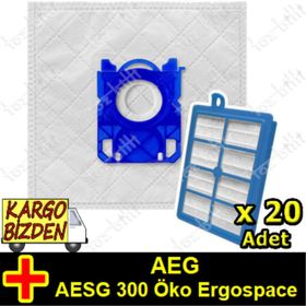 AEG AESG 300 ÖKO - Ergospace 20 Adet Toz Torbası + Filtre Hediyeli